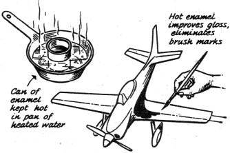 Finishing suggestion to use when brushing enamel - Airplanes and Rockets