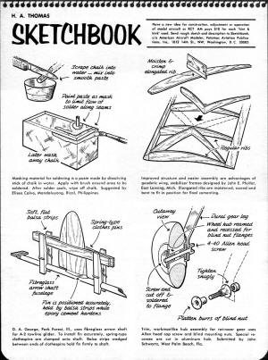 Sketchbook from APril 1968 American Aircraft Modeler - Airplanes and Rockets