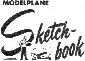 Sketchbook from December 1954 Air Trails Magazine - Airplanes and Rockets