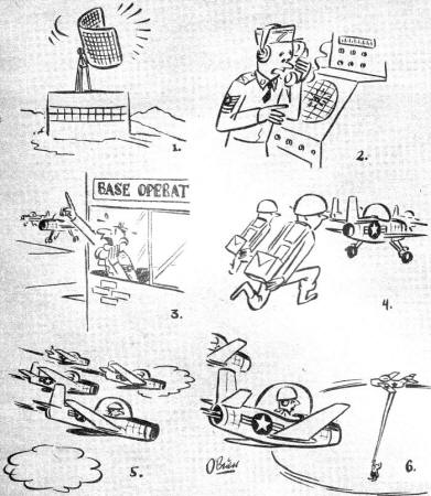 U.S. Air Force vs. Airplane Modeler Comic in April 1957 American Modeler - Airplanes and Rockets