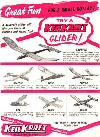 "KeilKraft Ad", June 1960 Aero Modeller - Airplanes and Rockets