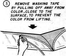 Color Trim, remove masking tape - RF Cafe