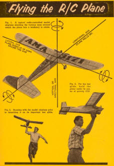 Flying the R/C Plane, December 1954 Popular Electronics - Airplanes and Rockets