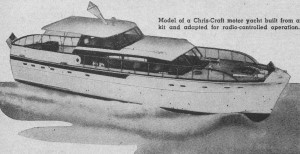 Model of a Chris-Craft motor yacht - Airplanes and Rockets
