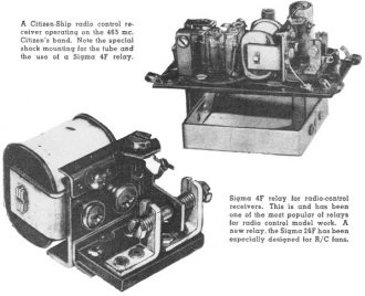 Citizen-Ship radio control receiver operating on the 465 m, March 1955 Popular Electronics - Airplanes and Rockets