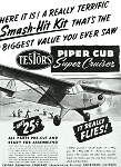 Testor's Piper Cub Super Cruiser, September 1949 Air Trails - Airplanes and Rockets