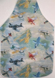 Airplanes and Rockets: Apron with Aviation Theme Prints, by All Occasion Aprons
