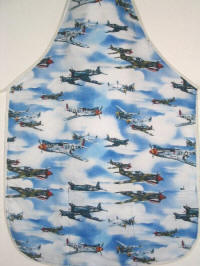 Airplanes and Rockets: Apron with Aviation Theme Prints, by All Occasion Aprons