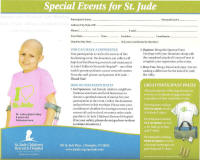 St. Jude Children's Hospital Special Event Donation Form - Airplanes and Rockets