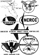 AMA Chartered Clubs Logos from February 1971 AAM (#2) - Airplanes and Rockets