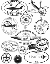 AMA Chartered Clubs Logos from February 1971 AAM - Airplanes and Rockets