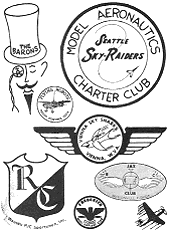 AMA Chartered Clubs Logos from February 1971 AAM (#6) - Airplanes and Rockets