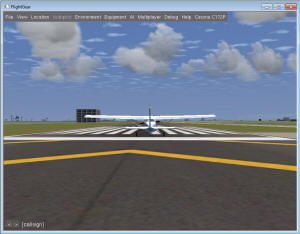 Rear View of Cessna 172 Skyhawk, FlightGear - Airplanes and Rockets