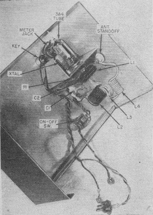 Component Wiring, The Lorenz Transmitter, December 1954 Popular Electronics - Airplanes and Rockets