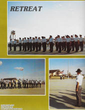 Retreat ceremony at Lackland AFB - Airplanes and Rockets