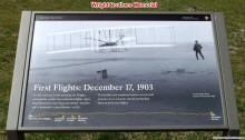 Wright Brothers National Memorial: First flight photo plaque - Airplanes and Rockets