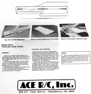 Ace R/C Mini Foam Wing Assembly Instructions (p2) - Airplanes and Rockets