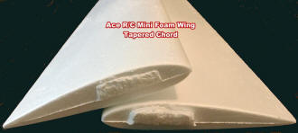 Ace R/C Tapered Chord Mini Foam Wing Root Airfoil - Airplanes and Rockets
