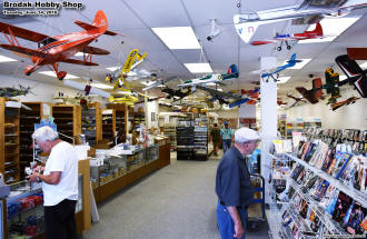 Brodak's Hobby Shop (airplanes hanging from ceiling) - Airplanes and Rockets