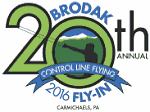 Brodak's 20th Annual Fly-In logo - Airplanes and Rockets