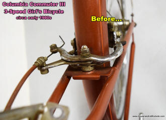 Columbia Commuter III (rear caliper brakes) 3-Speed Girl's Bicycle Restoration - Airplanes and Rockets