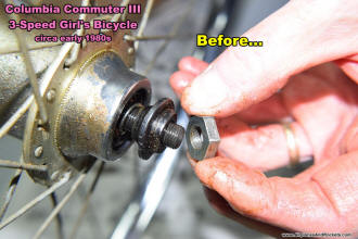Columbia Commuter III (Shimano gear hub 12) 3-Speed Girl's Bicycle Restoration - Airplanes and Rockets
