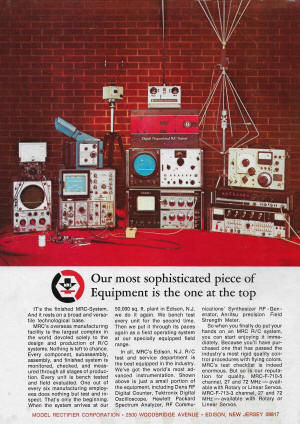 Model Rectifier Corporation (MRC) Advertisement - January 1972 American Aircraft Modeler - Airplanes and Rockets
