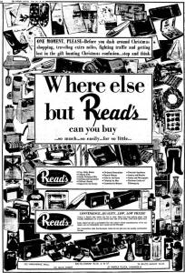 Read's Drug Store Advertisement in Evening Capital newspaper - December 18, 1968