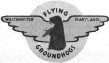 Westminster, Maryland Flying Groundhogs club emblem - Airplanes and Rocket