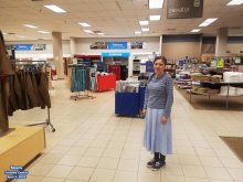 Upstairs clothing and kitchen appliance departments at Sears in Friendly Center - Airplanes and Rockets