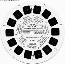View-Master: Snoopy and the Red Baron (Disk B 5441) - Airplanes and Rockets