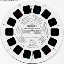 View-Master: Snoopy and the Red Baron (Disk B 5442) - Airplanes and Rockets