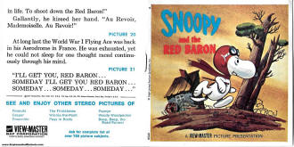 Snoop and the Red Baron Booklet (1) View-Master Reel Set B544 - Airplanes and Rockets