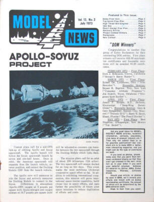 Estes Model Rocket News - vol. 13, no. 2, July 1973 - Airplanes and Rockets