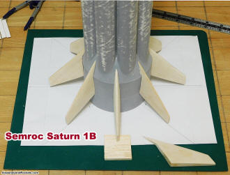 Saturn 1B build in progress - fins attached (September 2019) - Airplanes and Rockets