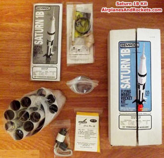 Semroc Saturn 1B Kit Parts - Airplanes and Rockets
