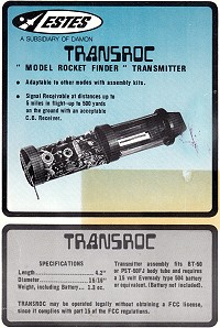 TRANSROC package label - Airplanes and Rockets