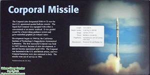 Corporal Missile Placard (Udvar-Hazy) - Airplanes & Rockets