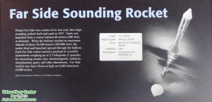 Far Side Sounding Rocket Placard (Udvar-Hazy) - Airplanes and Rockets