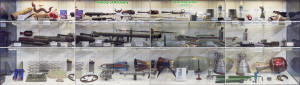 History of Rocketry Development Display Case (Udvar-Hazy) - Airplanes and Rockets