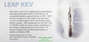 LEAP KKV Placard (Udvar-Hazy) - Airplanes and Rockets