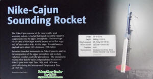 Nike-Cajun Sounding Rocket Placard (Udvar-Hazy) - Airplanes and Rockets