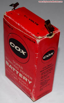 Cox Model 789-3, 1½-Volt Starting Battery - Airplanes and Rockets