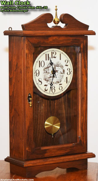 Klockit Wall Clock PL-20 by Kirt Blattenberger (front-side) - Airplanes and Rockets