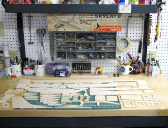 Carl Goldberg 1/2A Skylane Parts Cut Out - Airplanes and Rockets