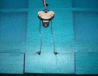 Great Planes Li'l Poke aileron control hookup closeup - Airplanes and Rockets