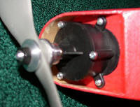 Great Planes Li'l Poke motor & gearbox closeup - Kirt Blattenberger - Airplanes and Rockets