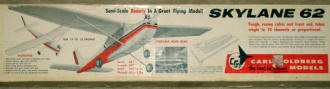 Carl Goldberg Skylane 62 kit box top - Airplanes and Rockets