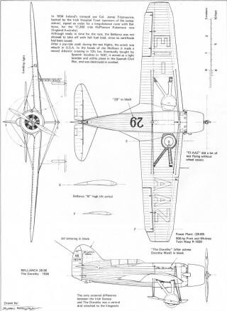Bellanca Irish Swoop, 4-View, Sheet 1 - Airplanes and Rockets