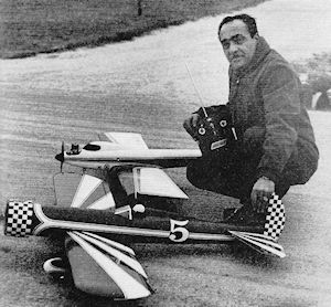 Dario proudly displaying his Dee-Bee and Vespa designs - Airplanes and Rockets